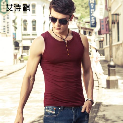 Débardeur homme maillot de corps fibre Modal modale coton polyuréthane élastique spandex pour été - Ref 1597729