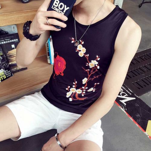 Débardeur homme maillot de corps JIEELIEE Polyester pour été - Ref 1597741