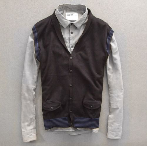 Débardeur homme Woolen gilet en coton pour automne - Ref 1597744