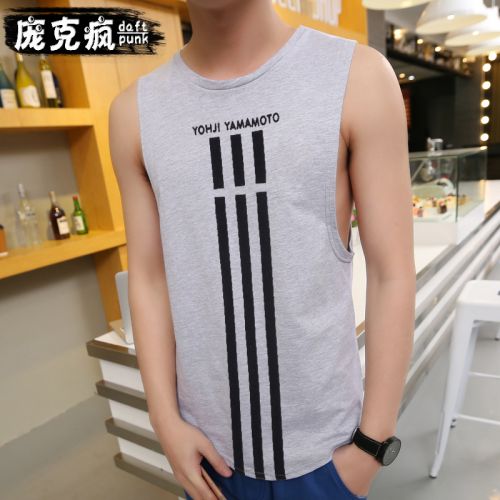 Débardeur homme maillot de corps DAFT PUNK en coton pour été - Ref 1597789