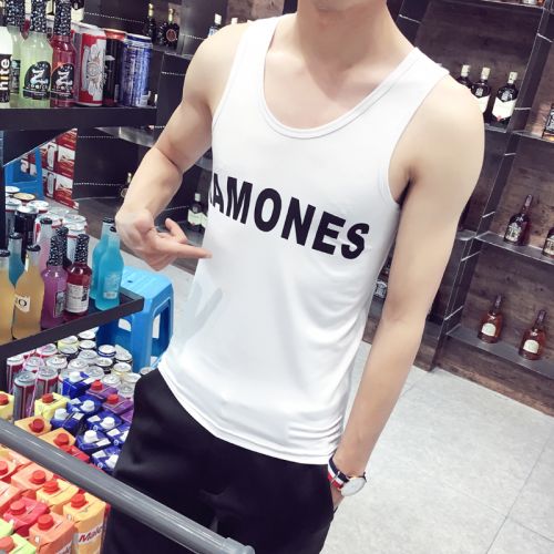 Débardeur homme maillot de corps ARBAOJI polyester fibre élastique polyuréthane spandex pour été - Ref 1597841