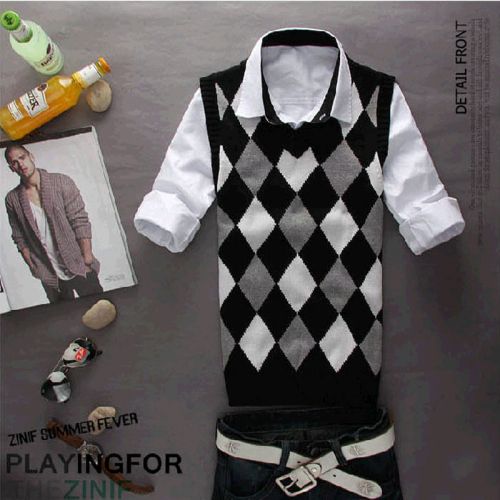 Débardeur homme Woolen gilet ARBAOJI coton pour printemps - Ref 1597848