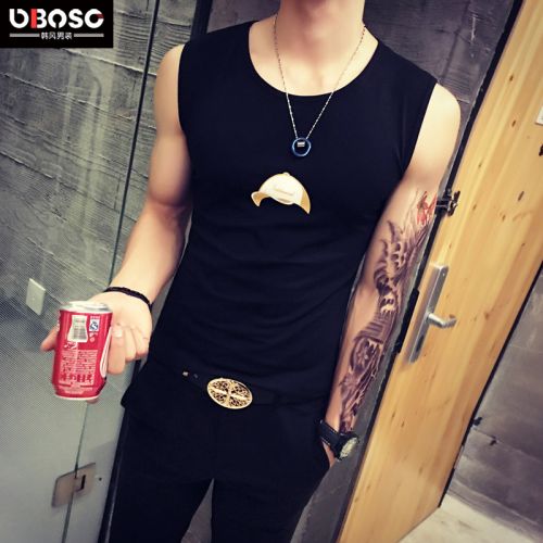 Débardeur homme maillot de corps OBOSO coton, des fibres polyester à pour été - Ref 1597911