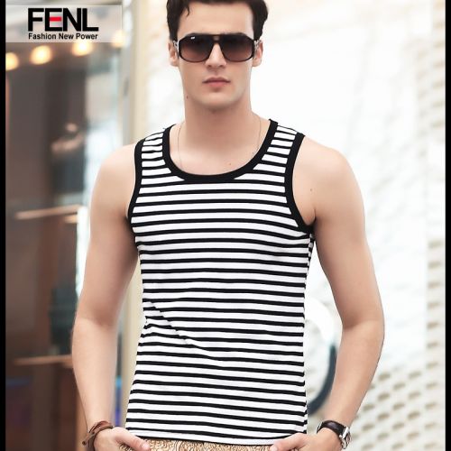 Débardeur homme maillot de corps FENL en coton pour été - Ref 1597968