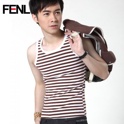 Débardeur homme maillot de corps FENL en coton pour été - Ref 1597969