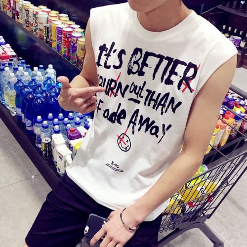 Débardeur homme maillot de corps TGYA Coton fibre élastique polyuréthane spandex pour été - Ref 1597991