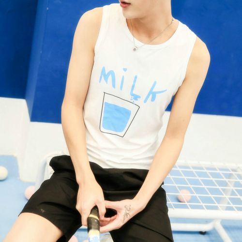 Débardeur homme maillot de corps TGYA Coton fibre élastique polyuréthane spandex pour été - Ref 1598000