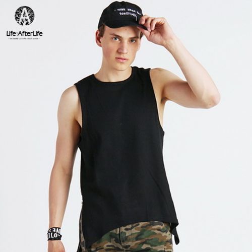 Débardeur homme maillot de corps LIFE AFTER Coton fibre polyester pour été - Ref 1598008