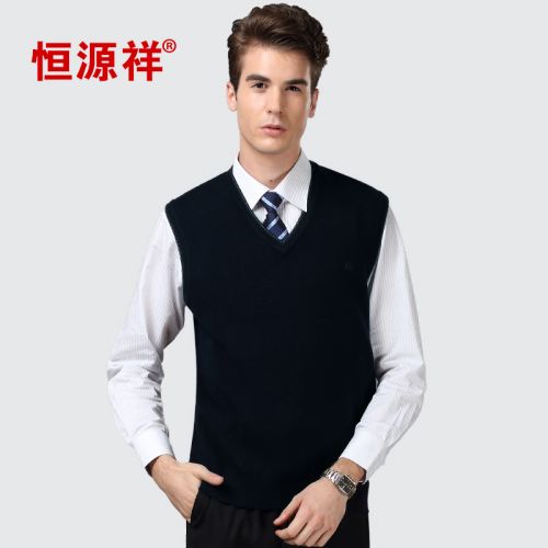 Débardeur homme Woolen gilet en laine pour hiver - Ref 1598058