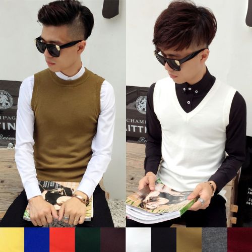 Débardeur homme Woolen gilet en coton - Ref 1598112