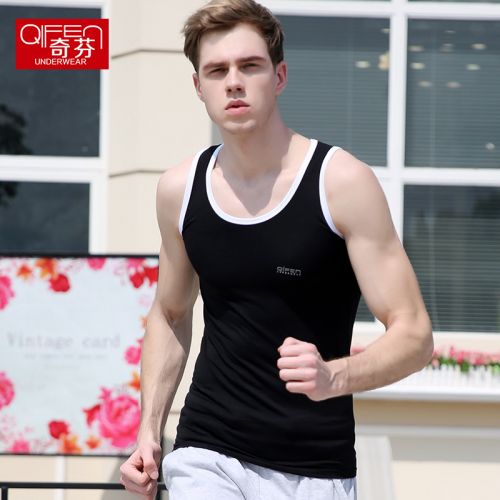 Débardeur homme maillot de corps Coton fibre élastique polyuréthane spandex pour été - Ref 1598198