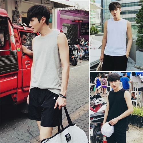 Débardeur homme maillot de corps en coton pour été - Ref 1598264