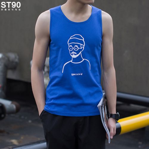 Débardeur homme maillot de corps en polyester pour été - Ref 1598397