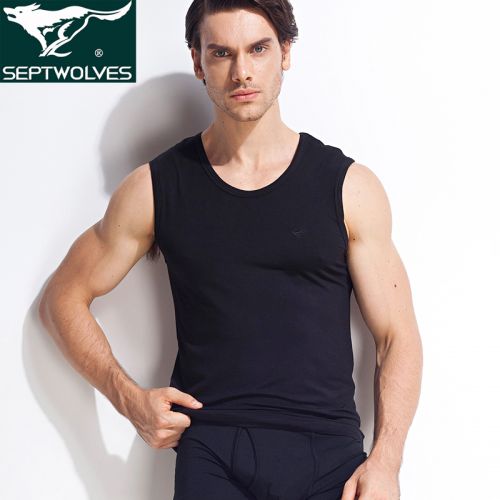 Débardeur homme maillot de corps SEPTWOLVES les fibres viscose rayonne à polyuréthane élastique fibreux spandex en polyéthylène téréphtalate PET pour été - Ref 1598412