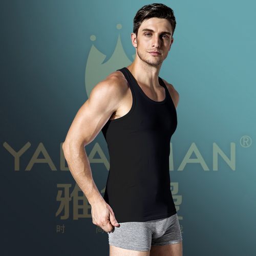 Débardeur homme maillot de corps Coton fibre élastique polyuréthane spandex pour été - Ref 1598608