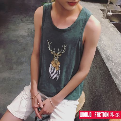 Débardeur homme maillot de corps en coton pour été - Ref 1598660