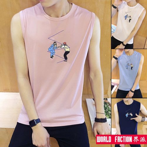 Débardeur homme maillot de corps en coton pour été - Ref 1598663