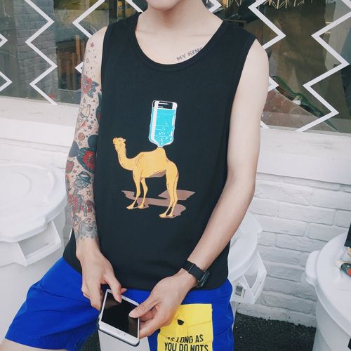 Débardeur homme maillot de corps en coton pour été - Ref 1598729