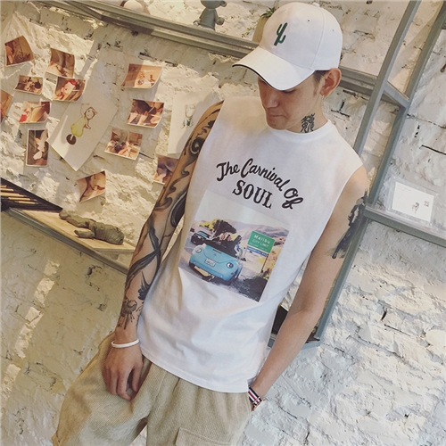 Débardeur homme maillot de corps en coton pour été - Ref 1598734