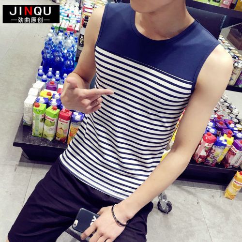 Débardeur homme maillot de corps Coton fibre élastique polyuréthane spandex pour été - Ref 1598812