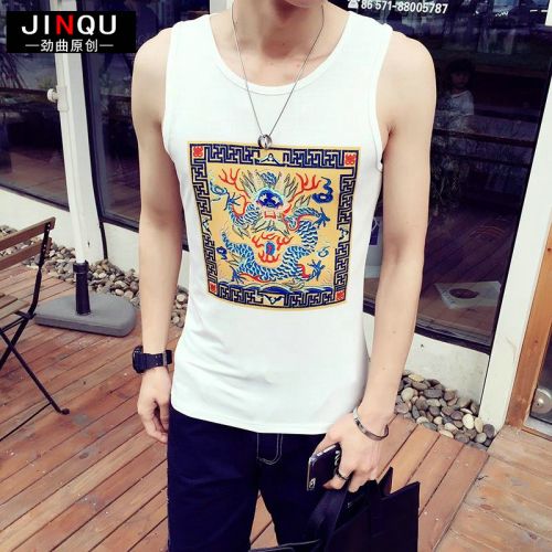 Débardeur homme maillot de corps Coton fibre élastique polyuréthane spandex pour été - Ref 1598820