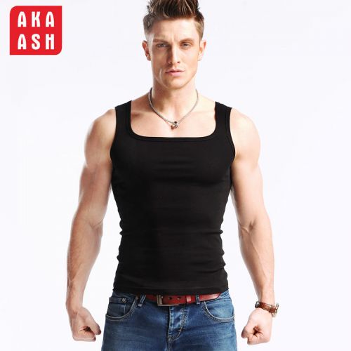 Débardeur homme maillot de corps AKAASH en coton pour été - Ref 1598842