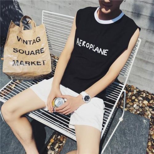 Débardeur homme maillot de corps en coton pour été - Ref 1598855