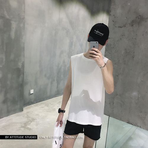 Débardeur homme maillot de corps en coton pour été - Ref 1598859