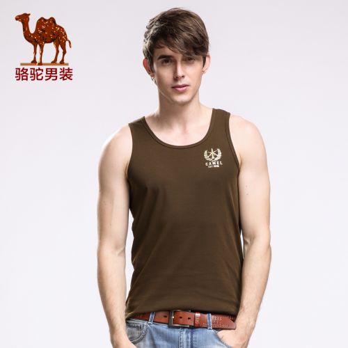 Débardeur homme maillot de corps CAMEL en coton pour été - Ref 1598884