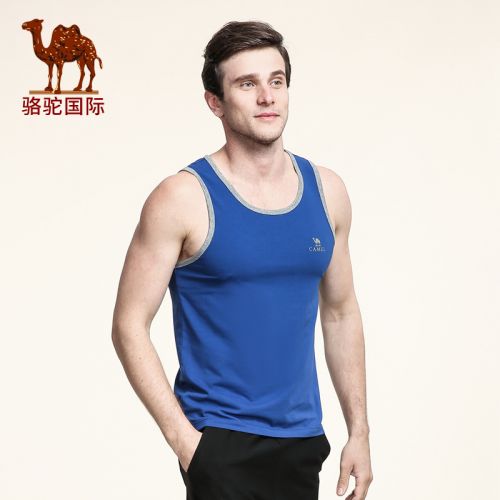 Débardeur homme maillot de corps CAMEL en coton ammoniac - Ref 1598886