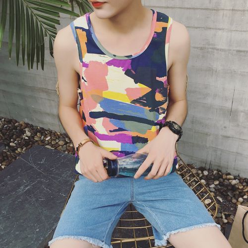 Débardeur homme maillot de corps en coton pour été - Ref 1599094