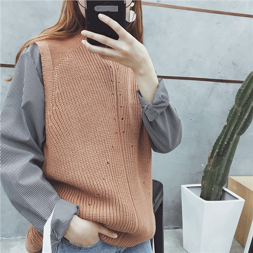 Débardeur homme Woolen gilet en coton pour automne - Ref 1599103