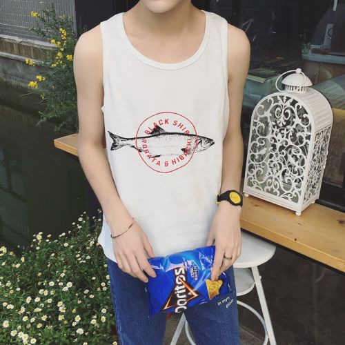 Débardeur homme maillot de corps en coton pour été - Ref 1599126