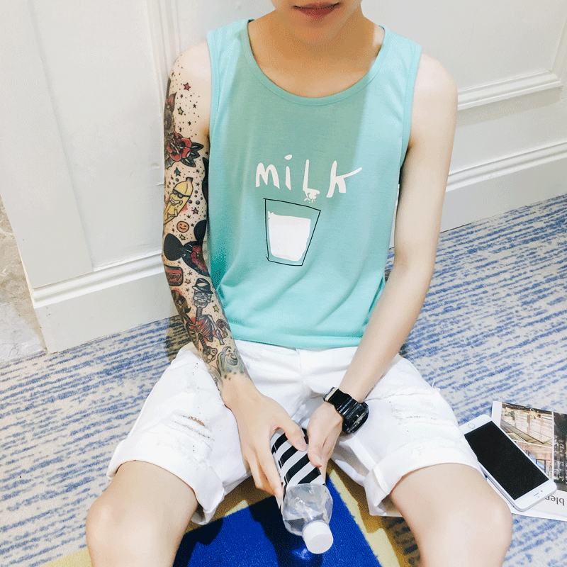 Débardeur homme maillot de corps en coton - Ref 1599141