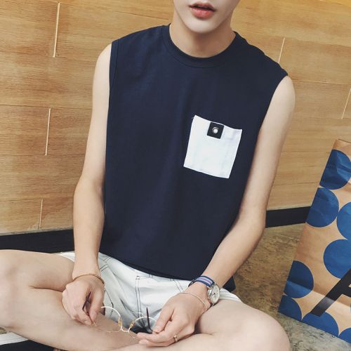 Débardeur homme maillot de corps en coton pour été - Ref 1599149