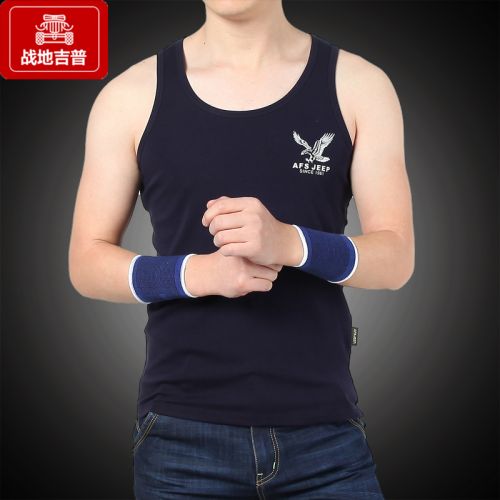 Débardeur homme maillot de corps AFS JEEP Coton fibre élastique polyuréthane spandex pour été - Ref 1599211