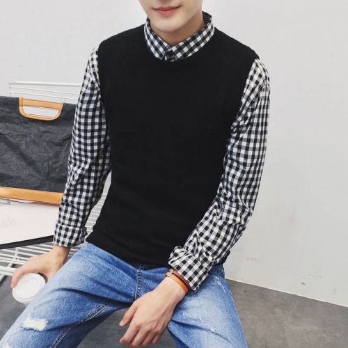 Débardeur homme Woolen gilet en CVC pour automne - Ref 1599252