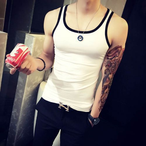 Débardeur homme maillot de corps en coton pour été - Ref 1599255