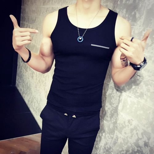 Débardeur homme maillot de corps en coton pour été - Ref 1599258