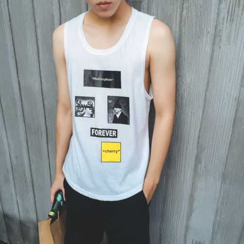 Débardeur homme maillot de corps en coton pour été - Ref 1599336