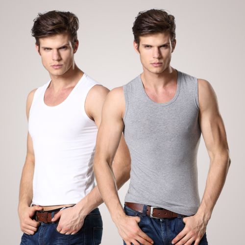 Débardeur homme maillot de corps en coton pour été - Ref 1599360