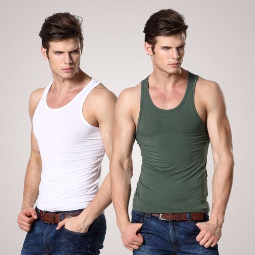 Débardeur homme maillot de corps RCSY en modal pour printemps - Ref 1599361