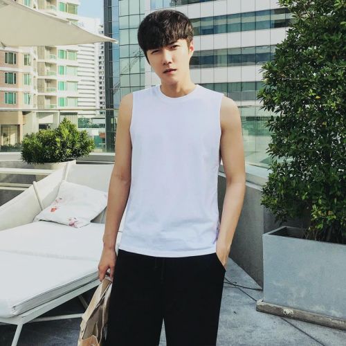 Débardeur homme maillot de corps coton, polyéthylène téréphtalate PET fibres polyester nouveau pour été - Ref 1599386