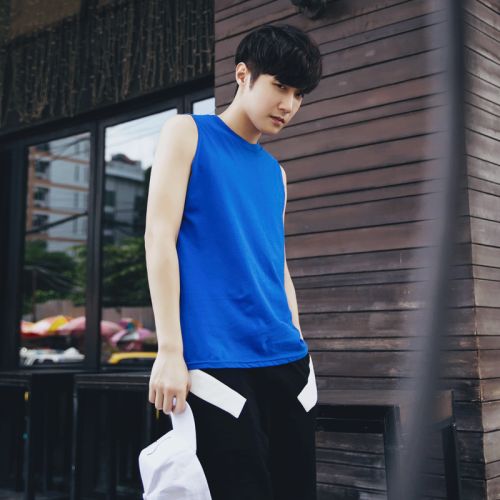 Débardeur homme maillot de corps coton, polyéthylène téréphtalate PET fibres polyester nouveau pour été - Ref 1599388