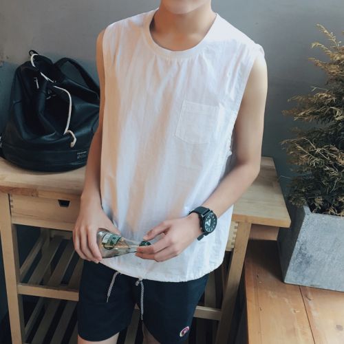 Débardeur homme maillot de corps en coton pour été - Ref 1599439