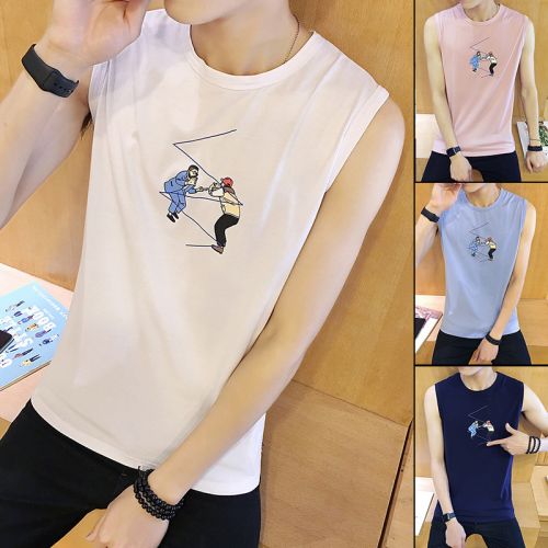 Débardeur homme maillot de corps en coton pour été - Ref 1599483