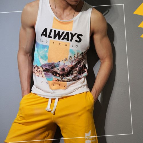 Débardeur homme maillot de corps TOMATOPAPA en coton pour été - Ref 1599549