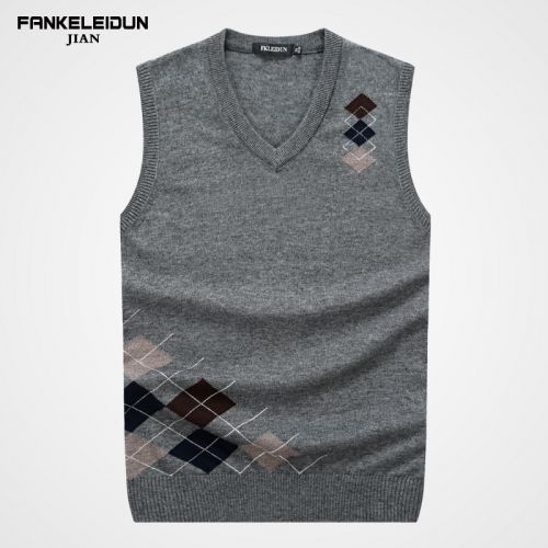 Débardeur homme Woolen gilet en laine pour automne - Ref 1599709