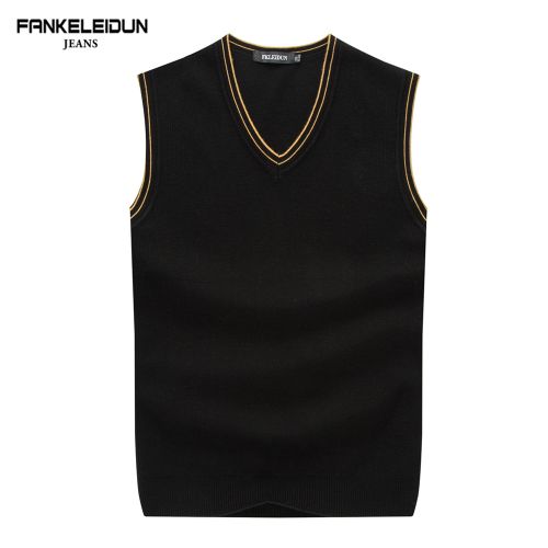 Débardeur homme Woolen gilet en coton pour automne - Ref 1599722