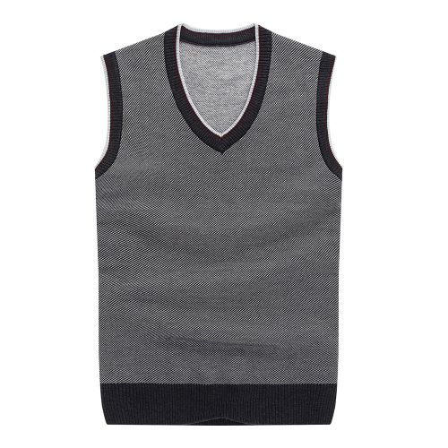 Débardeur homme Woolen gilet en laine pour automne - Ref 1599723